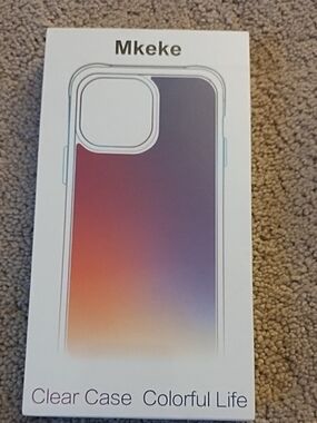 Gradient Clear Phone Case - Purple & Orange